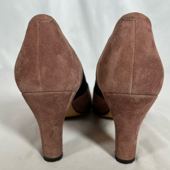 Anyi Lu Heart Suede Handmade Italy Sacchetto Italian Pumps Heels Shoes Size 39.5 - Picture 6 of 14